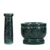 Green Marble Mortal and Pestle Best kitchen Pest tool size 3x3 inch Spice & Herb Grinder