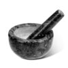 Mortar and Pestle, Imamdasta Spice herb Grinder Pill Made by Black Marble