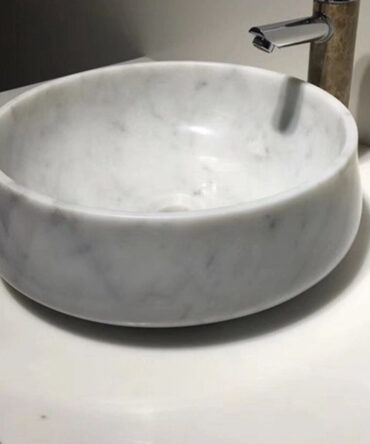 Luxury Round Natural Marble Wash Basin