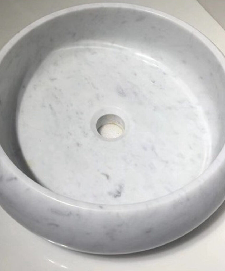 Luxury Round Natural Marble Wash Basin