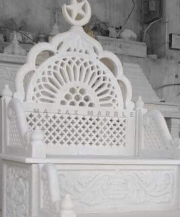 White Makrana Marble Minbar , Mimber