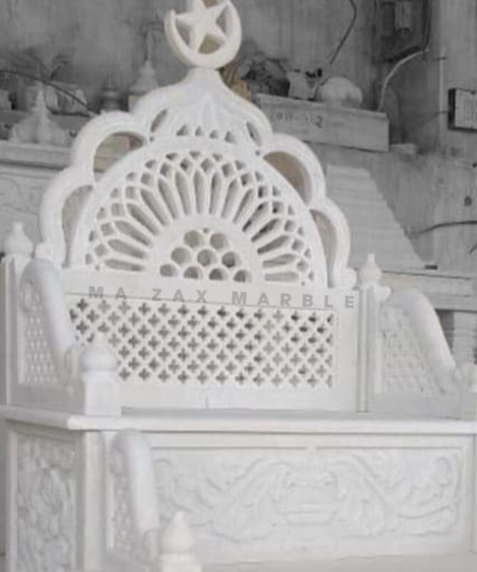 White Makrana Marble Minbar , Mimber