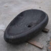 Black Stone Wash Basin unique ship shape