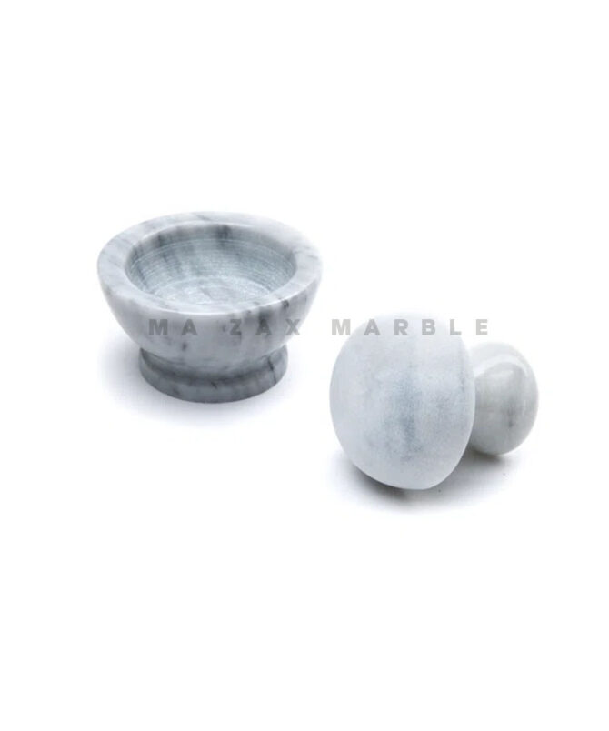 White Marble Imam dasta (Mortar & Pestle) - Image 2