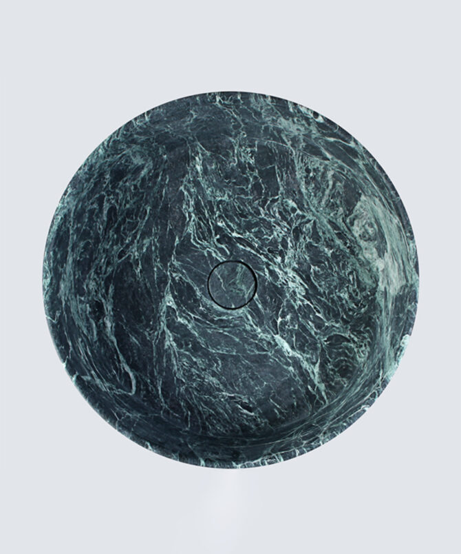 Green Marble Pedestal Wash Basin - Image 4