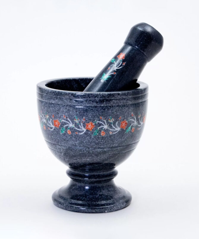 Black Marble Imamdasta (Mortar & Pestle)