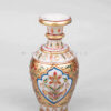 Elegant White Makrana Marble Pot | Handcrafted Decorative Vase & Planter | Unique painting and diamond work golden paint luxury look