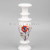 Modern marble decor ideas with white marble decorative pots