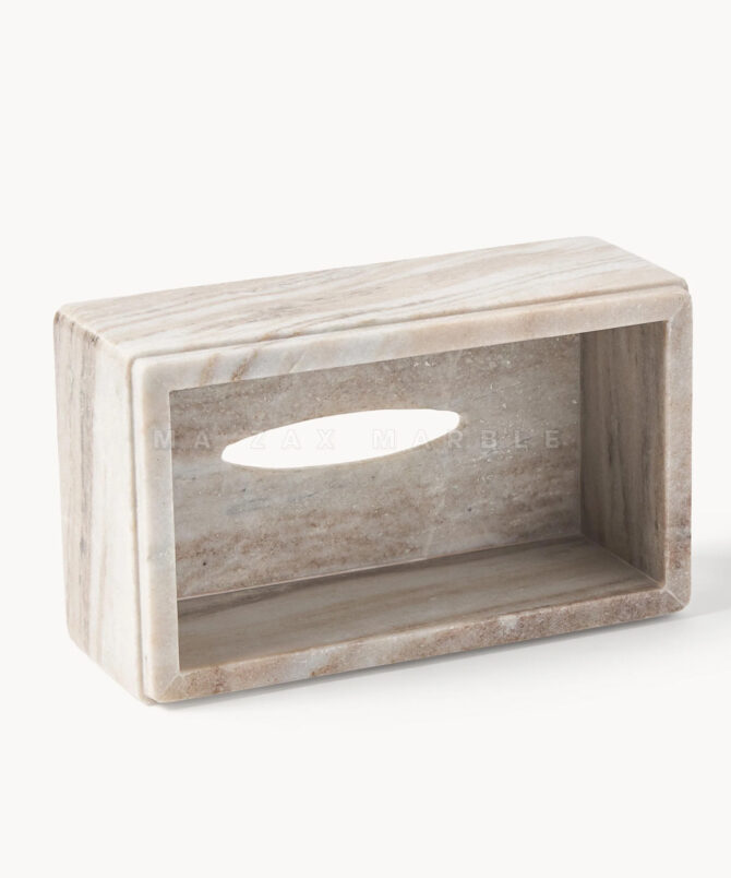 Premium Natural Marble Tissue Box Holder – Elegant Stone Decorative Accessory for Home & Office , Hotels | M A Zax Marble - Image 3