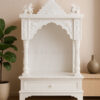 Premium White Marble Temple | Corian Look Marble Temple | Makrana Marble Temple