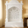 Premium White Marble Temple | Corian Look Marble Temple | Vietnam Marble Temple