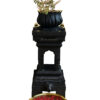 Black Stone Designer Tulsi Pot with-lotus-pot-and-nandi-design Customize Size-