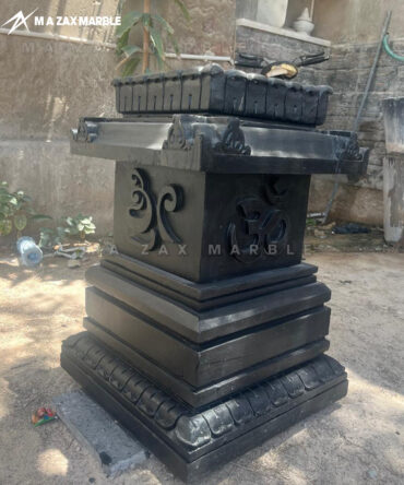 Material: Premium Black Marble/Stone Hand-carved traditional design with fine detailing Perfect for Tulsi plantation, home temple, balcony, and outdoor décor Strong, durable, and weather-resistant finish Adds divine energy and elegance to your home