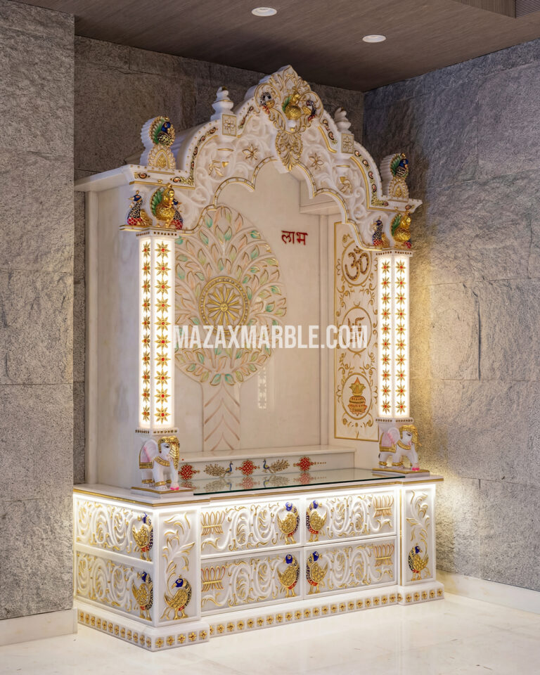 Natural Makrana White Marble Temple | Finest Quality | 100% Satisfaction Guaranteed