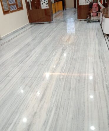 Feel Makrana White Marble Bookmatch Slab – Natural Vein Finish