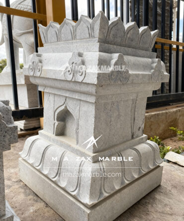 Premium Grey Granite Tulsi Vrindavan | Tulsi katte – Outdoor Weatherproof Temple for Home & Garden | PAN India & Worldwide Delivery