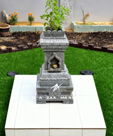 Best Black Stone Tulsi Vrindavan – Handcrafted Temple-Style Granite Tulsi Pot