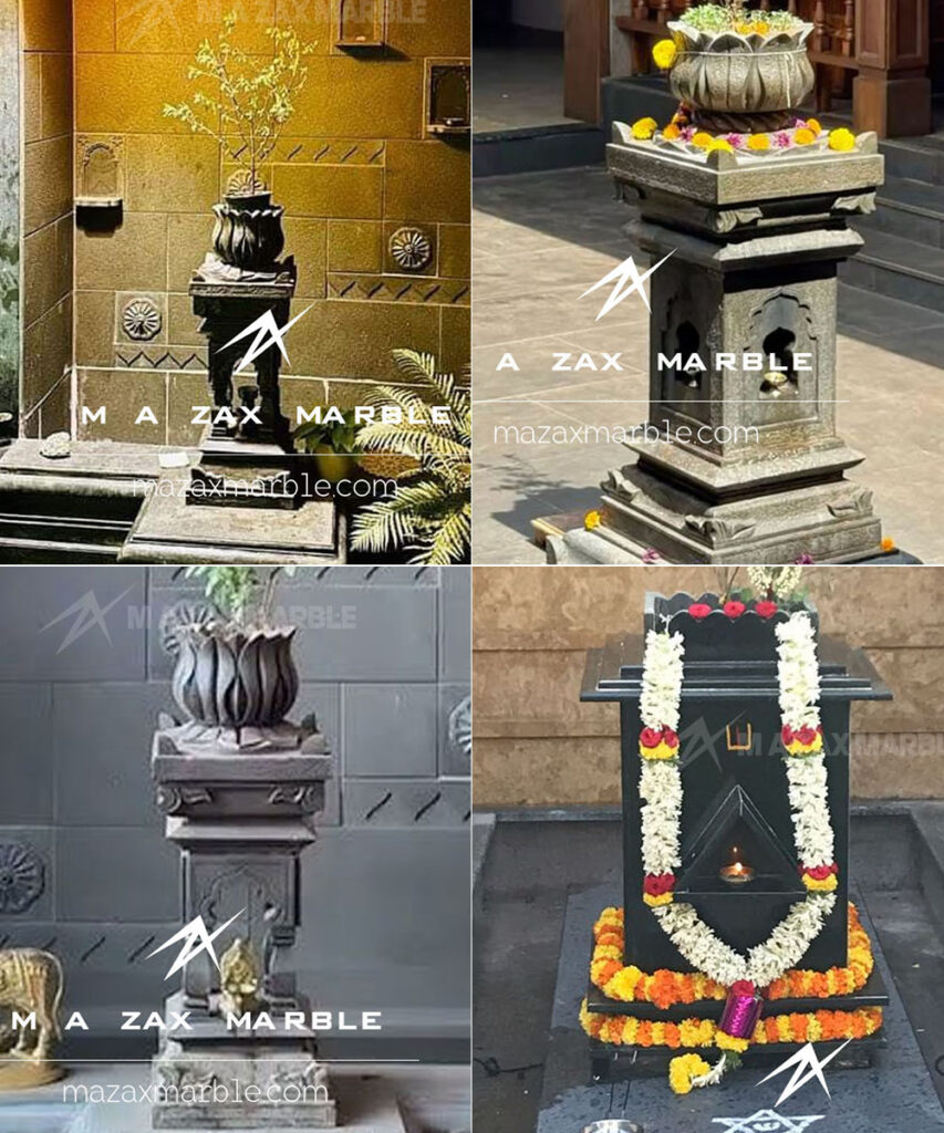 M A Zax Marble – India’s No.1 Tulsi Vrindavan Manufacturer offers premium natural stone Tulsi Vrindavan at the best price. Crafted from original Makrana marble and black stone, each piece is fully customized in design, size, and carving. Perfect for home entrance, garden, and temple décor, our Tulsi Vrindavan blends traditional spirituality with modern luxury. We provide safe packaging and door-to-door delivery across India and worldwide. Choose M A Zax Marble for high-quality finish, durability, and trusted service—enhancing your home with divine beauty and positive energy.