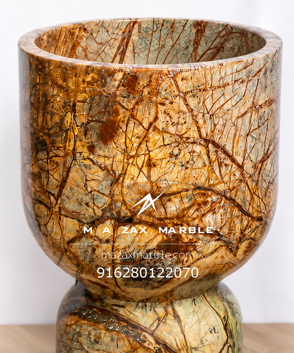 Italian-Inspired Luxury Marble Wash Basin | Natural Stone Art - Image 2