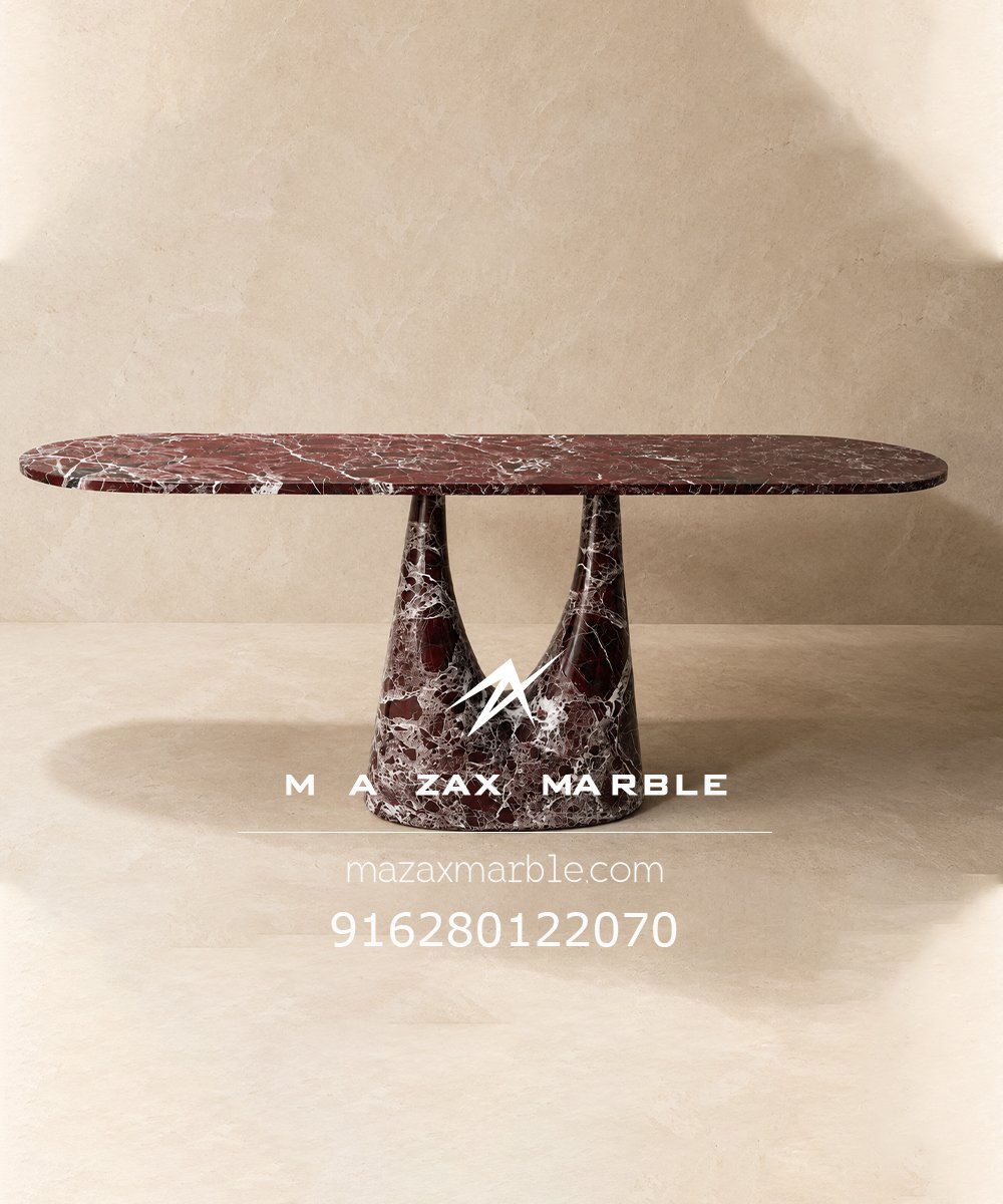 Rosso Levanto Marble Console Table | Luxury Marble Furniture | Worldwide Delivery - Image 3