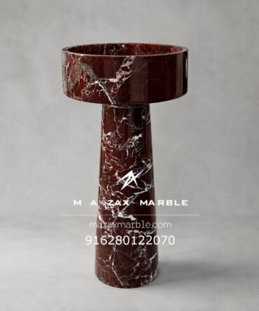 Premium Rosso Levanto Marble Washbasin